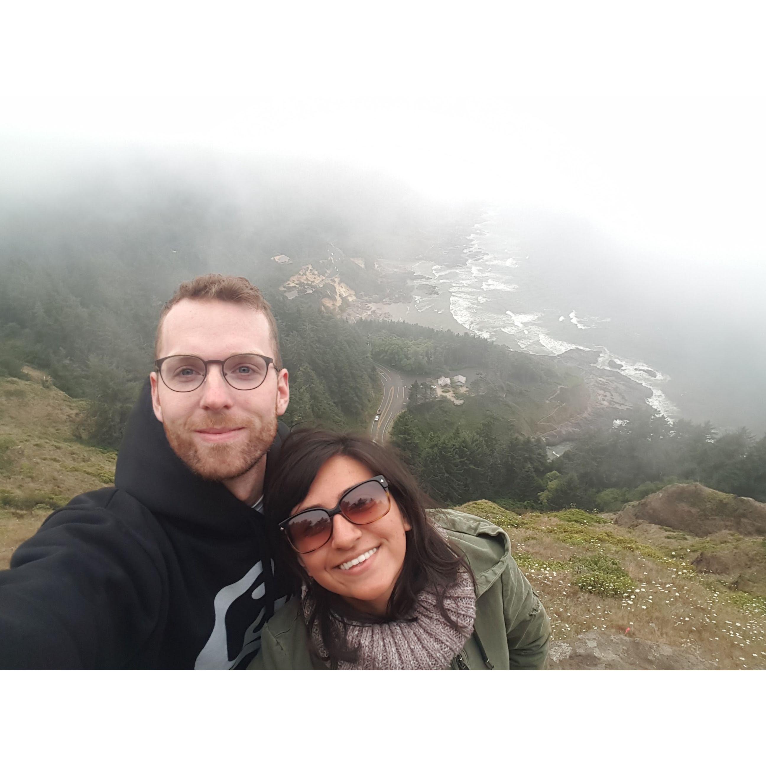 Overlooking the PCH on our roadtrip from California to Washington - August 2016