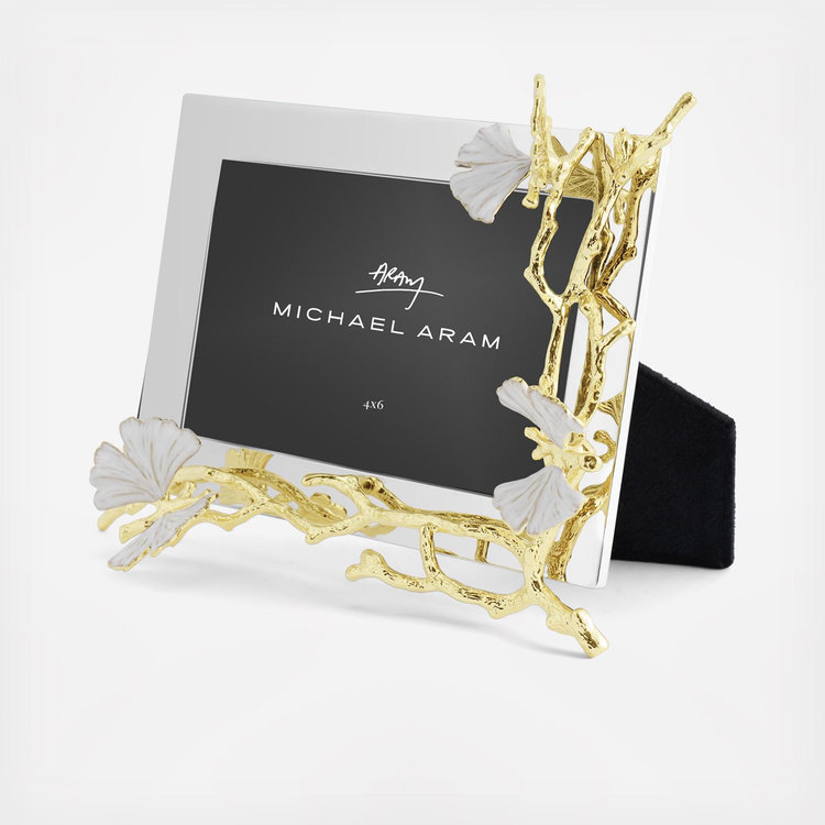 Michael Aram, Butterfly Ginkgo Gold Reflective Photo Frame | Zola