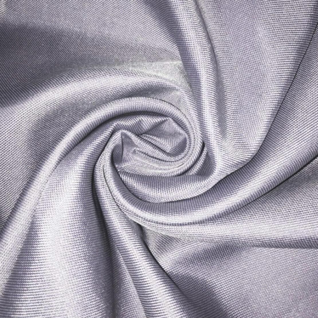 SUJUAN 79 by 59 Inches Silver Fiber Fabric RF/EMI/EMF/LF Blocking/Shielding Anti Conductive Stretch Fabric Suit for Making Pregnancy Clothes, Curtains, Sheets, Pillow, etc(Light Purple)
