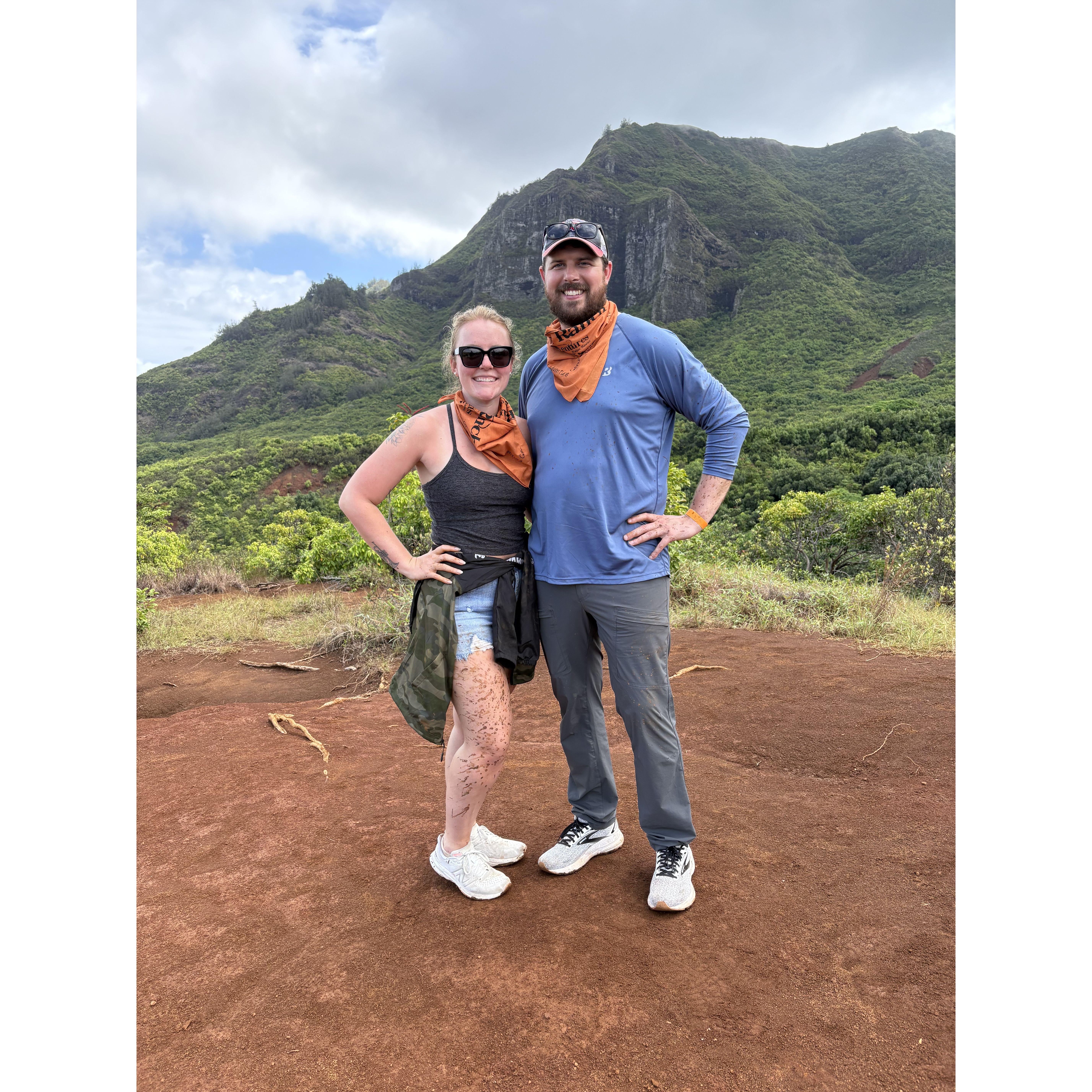 Hawaii 2024 , some how Olivia was the only one covered in mud after the ATV tour.....