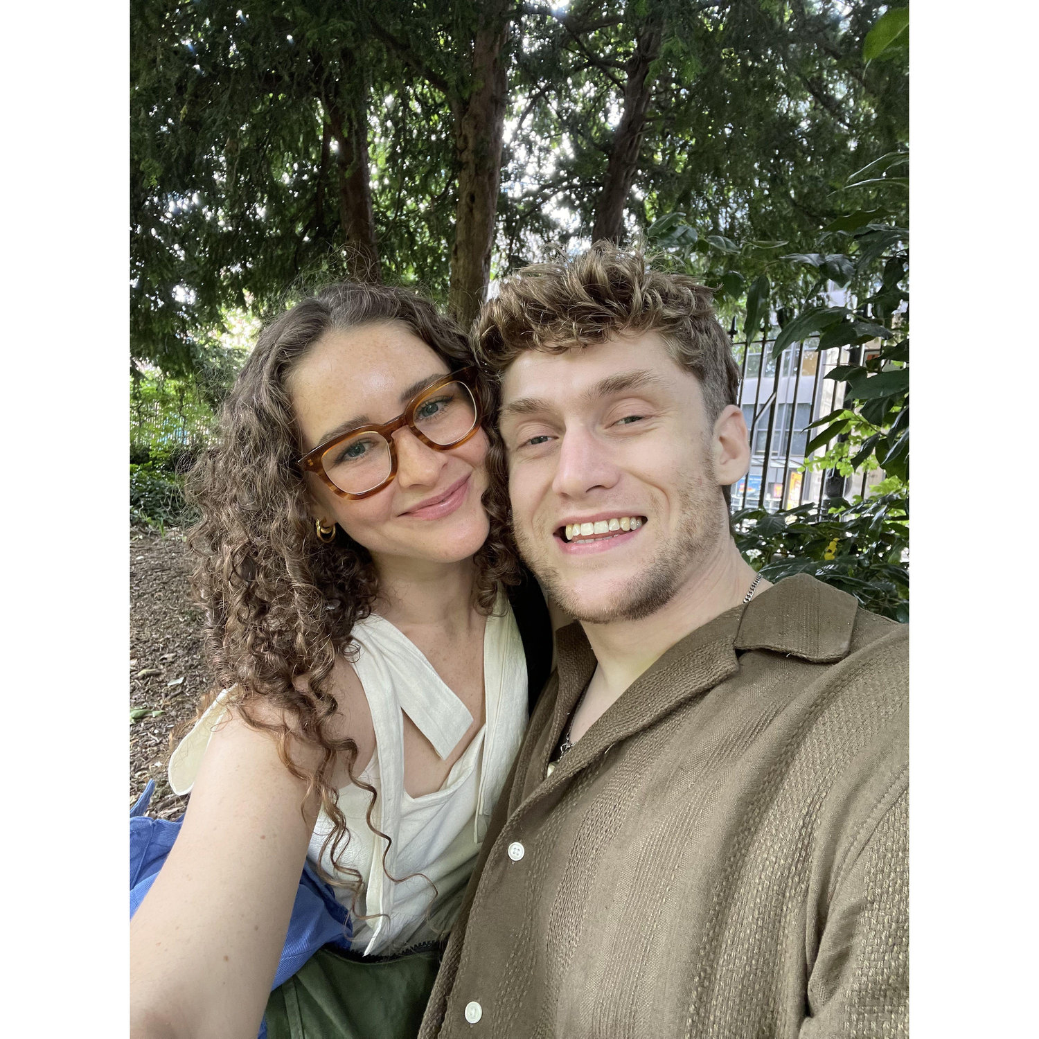 First fancy dinner out! We're pale but in love.