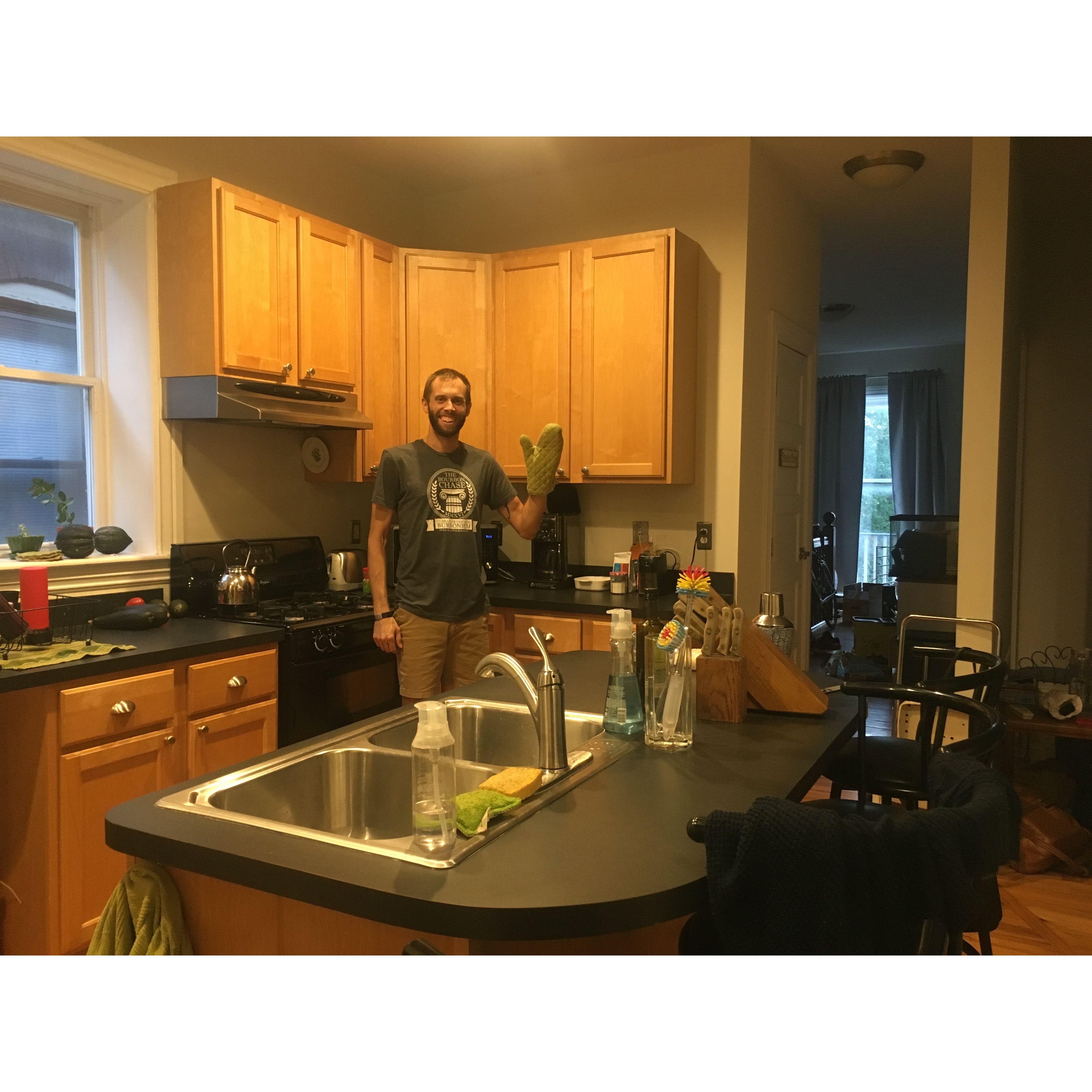 First month in our first apartment, 2019