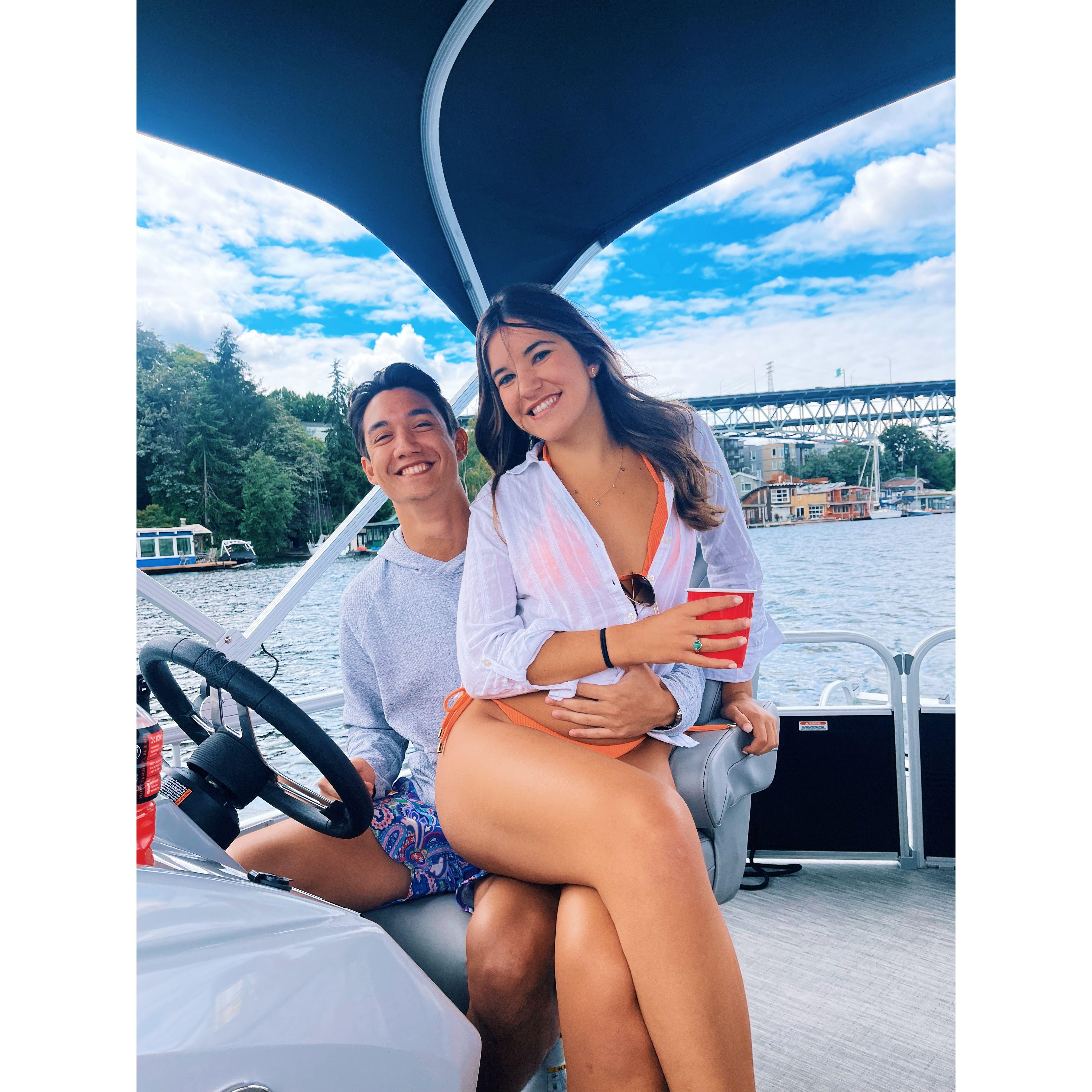 Boating on Lake Union, Seattle, Washington, USA