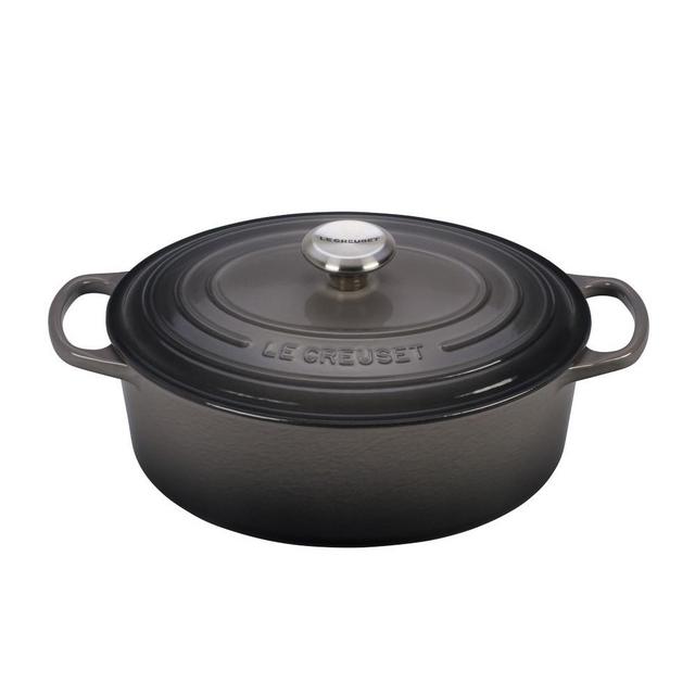 Le Creuset Signature Enameled Cast Iron Oval Dutch Oven, 5-Qt., Oyster