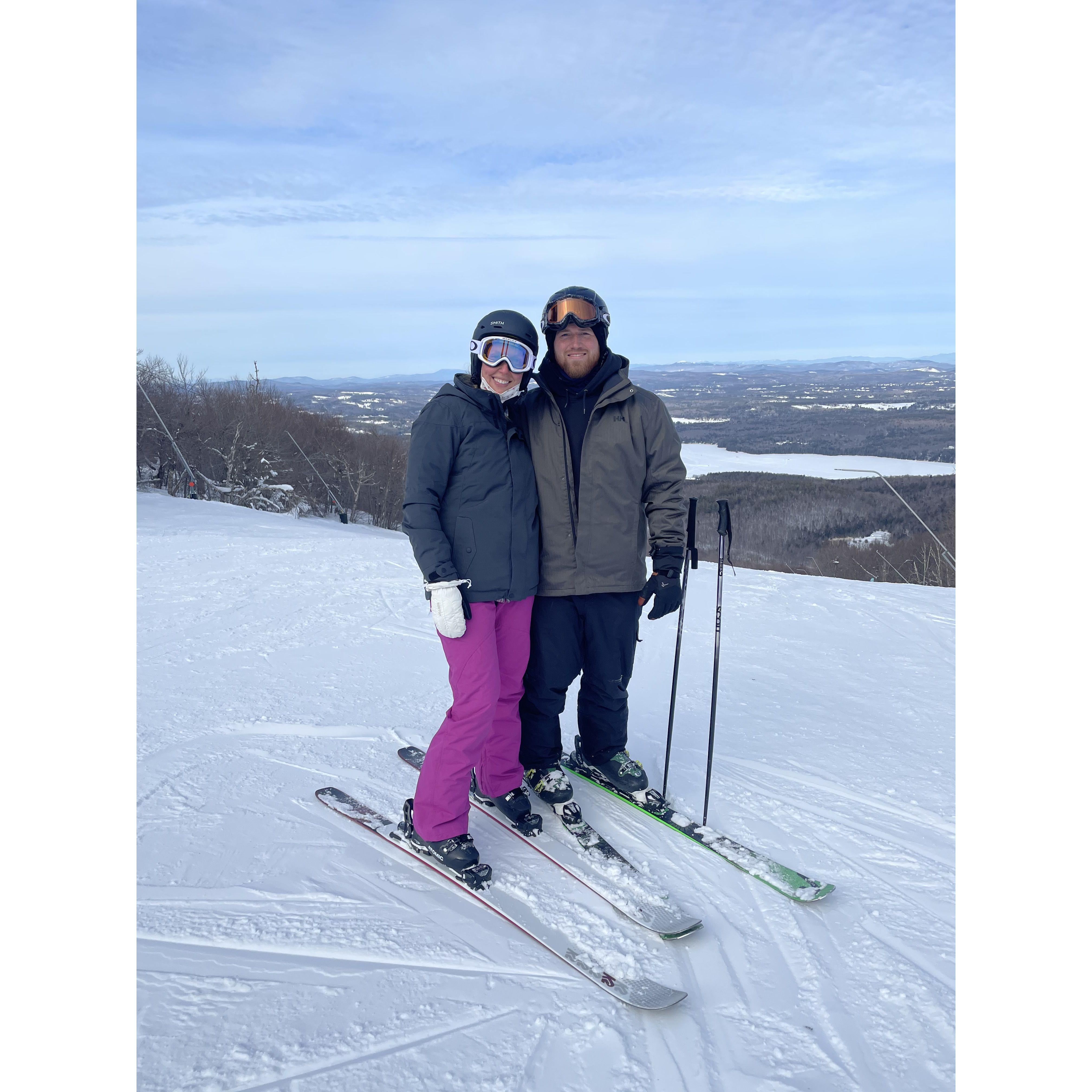 our first time skiing out west