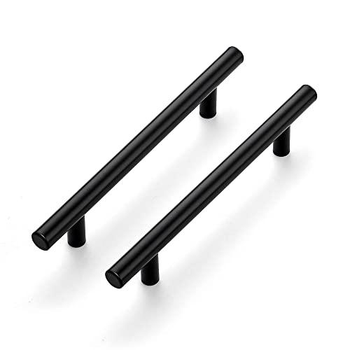 Ravinte 60 Pack 7.38" Cabinet Pulls Matte Black Stainless Steel Kitchen Cupboard Handles Cabinet Handles 7.38" Length, 5" Hole Center