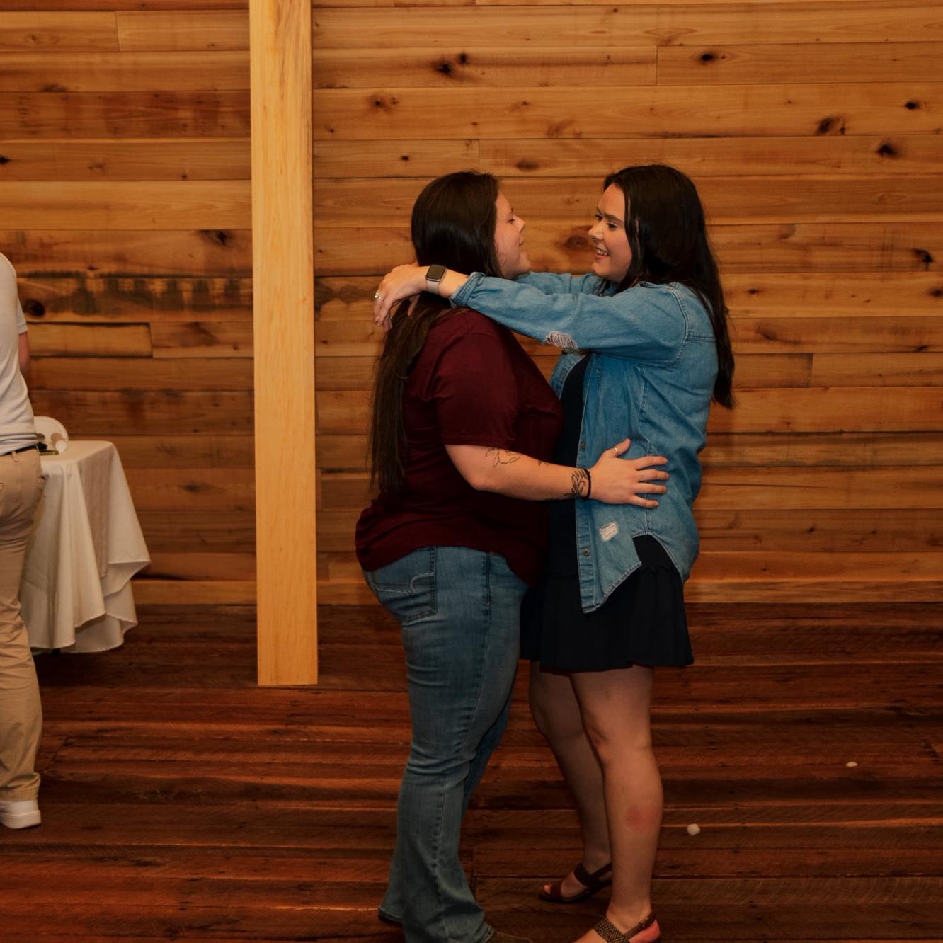 September 2025: Dancing together at a friend's wedding! Love and laughter all night long