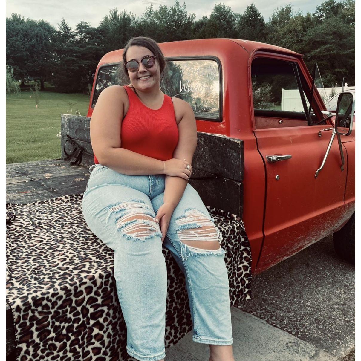 I also had to get a picture with the truck