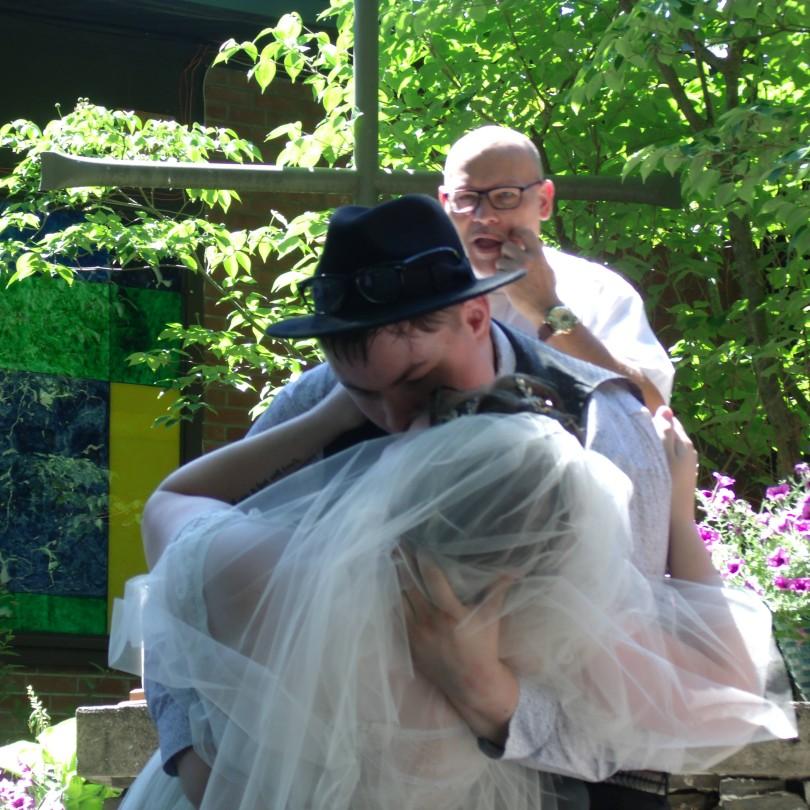 Our first kiss as Man and Wife!
