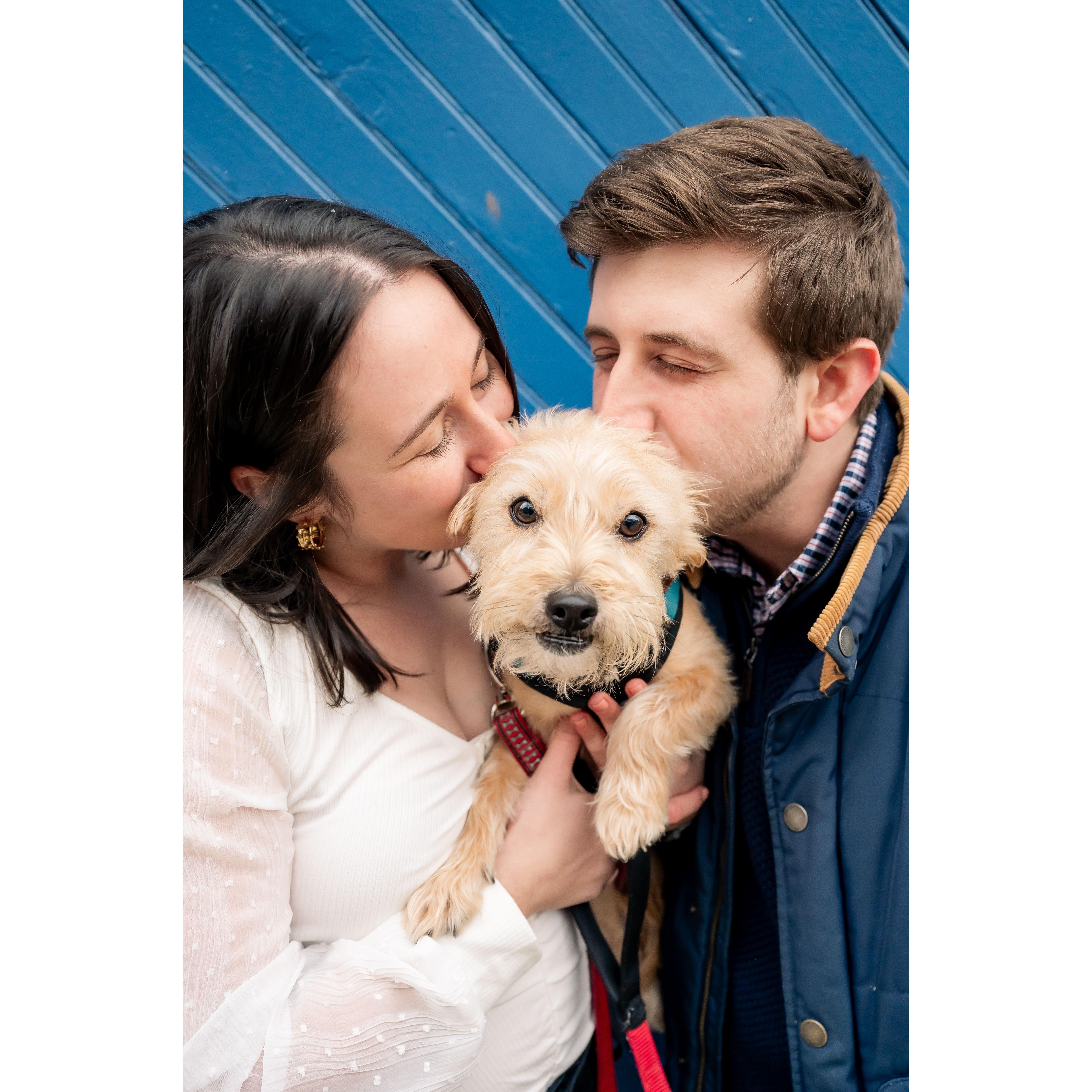 Engagement photos in the neighborhood with Matt Gruber Photography