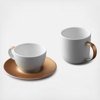 Gem 3-Piece Coffee Cup & Saucer Set