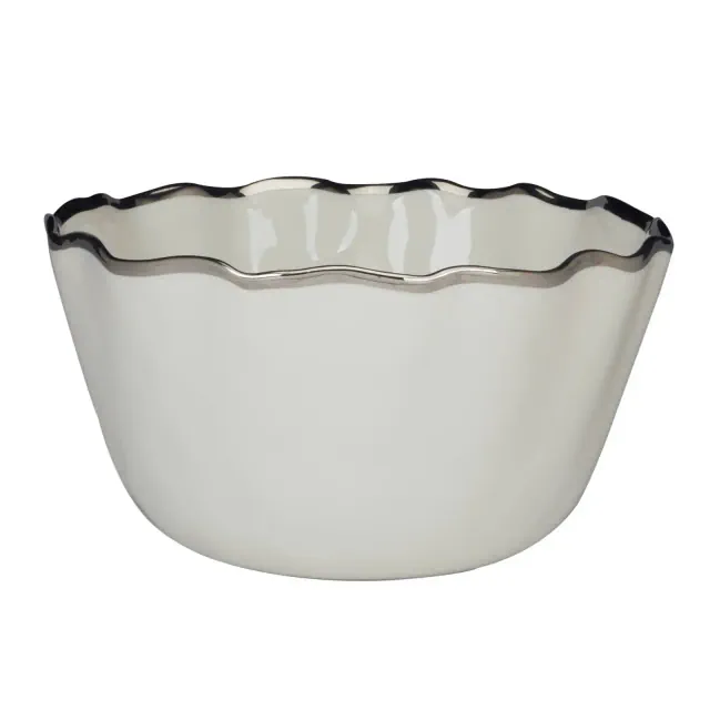 Certified International 144oz Regency Deep Bowl Silver