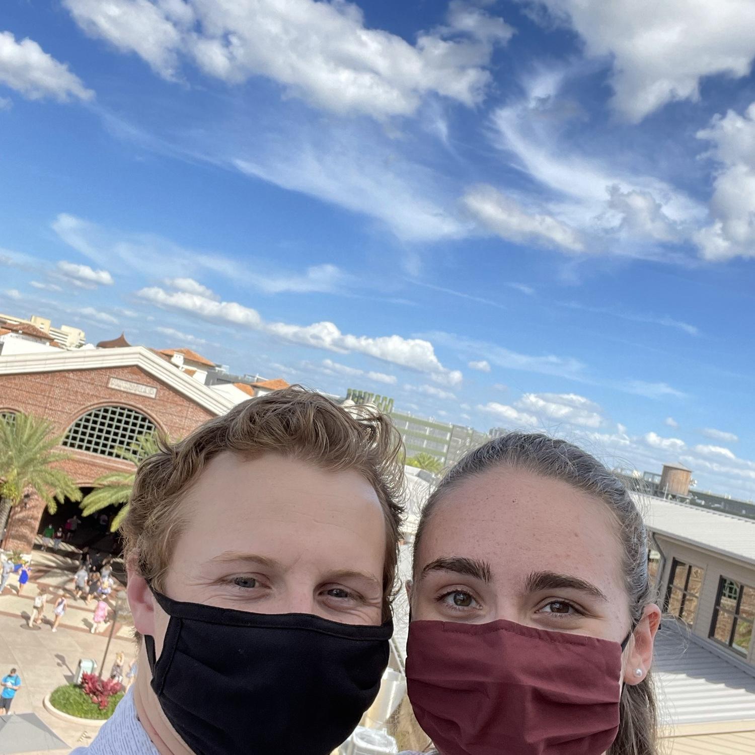 One of Kristen and Sean's 1st dates was to Disney Springs. This photo was taken that day and is the first photo of Kristen and Sean together!