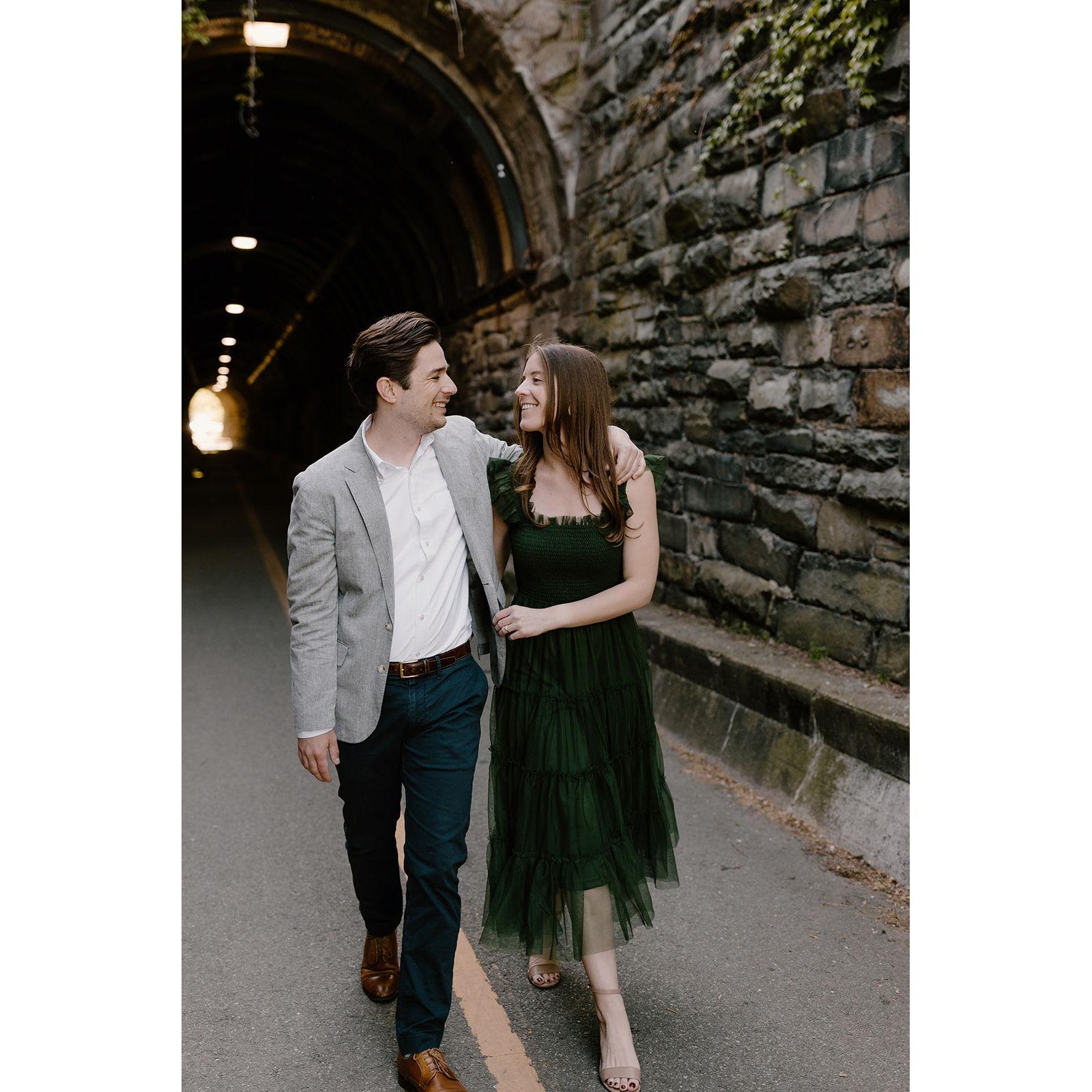 Engagement shoot in Old Town Alexandria - April 2024