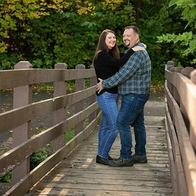 From our engagement photos at Silver Falls State Park