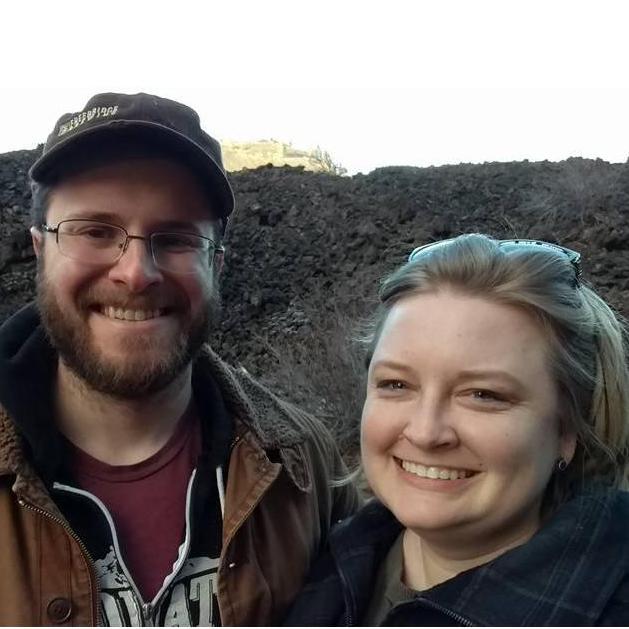 Checking out a volcano, January 2018