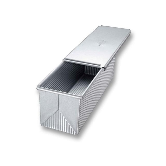 USA Pan Stainless Steel Large Pullman Loaf Pan with Cover