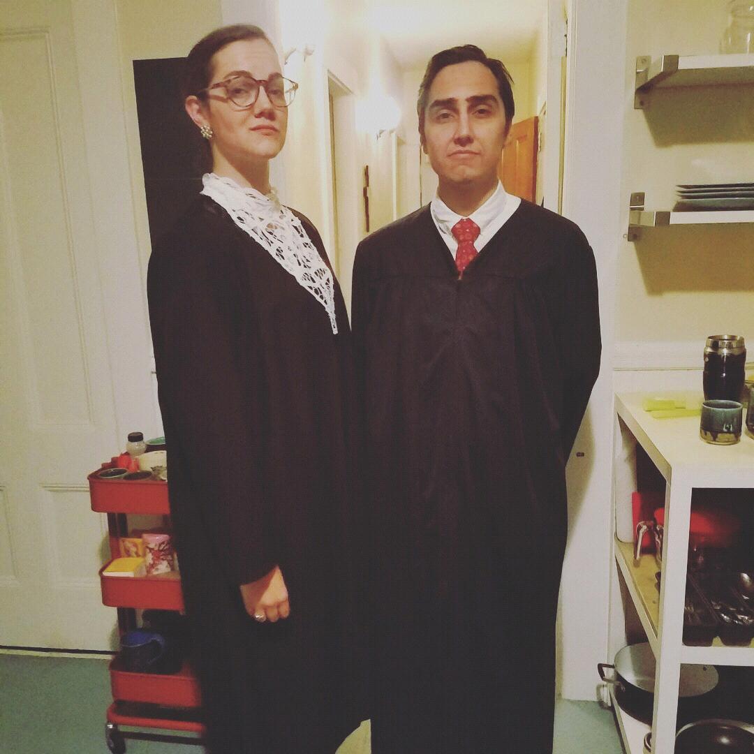 RBG and Scalia. Halloween 2017.