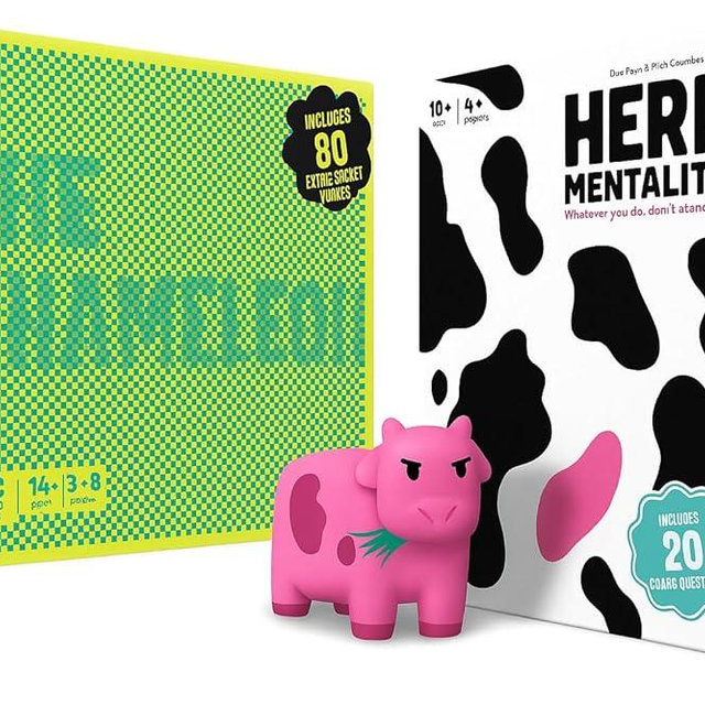 The Chameleon + Herd Mentality | Award-Winning Family & Party Game Bundle for Adults, Teens & Kids | Fun Bluffing & Guessing Games for Game Night | Includes Bonus Cards & Extra Questions
