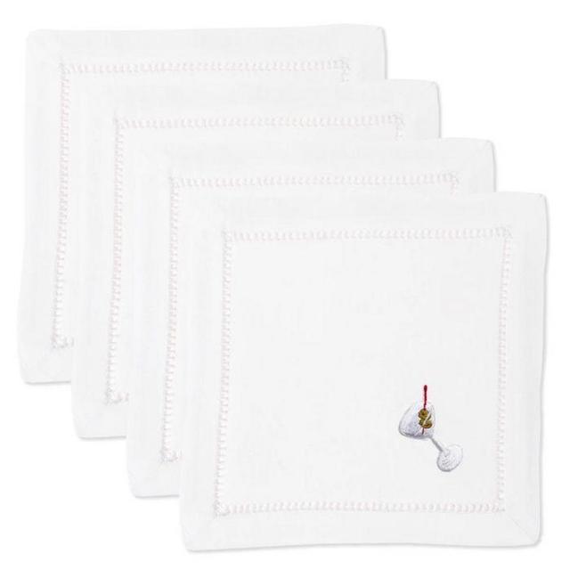 Henry Handwork Cocktail Napkin Martini