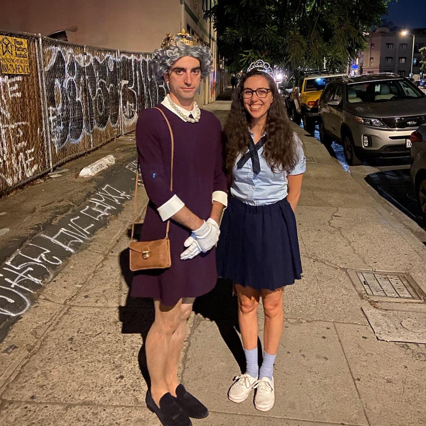 The Queen of England and Princess of Genovia