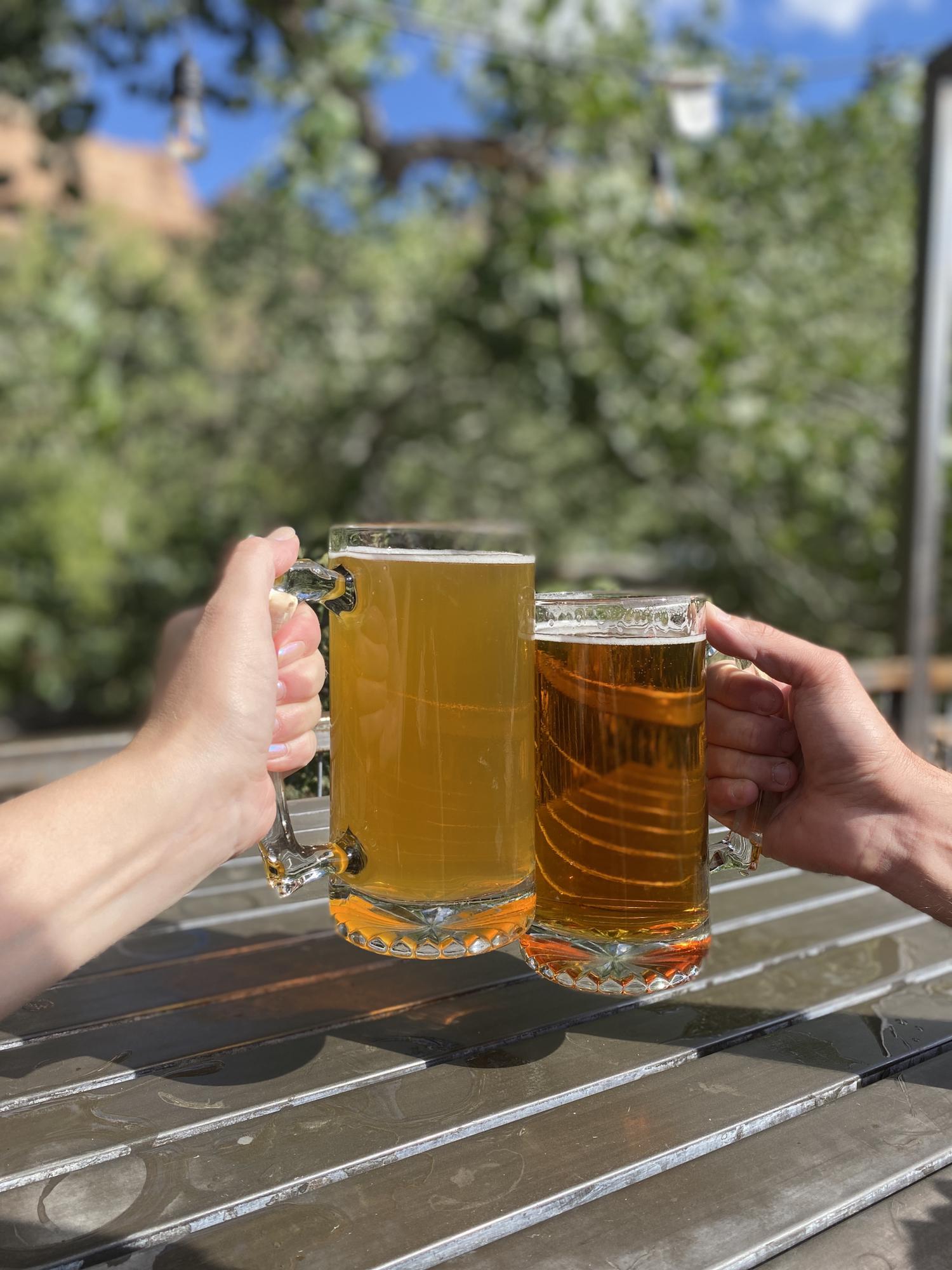 Big cheers for big celebrations, and for being done 7 hour hikes.