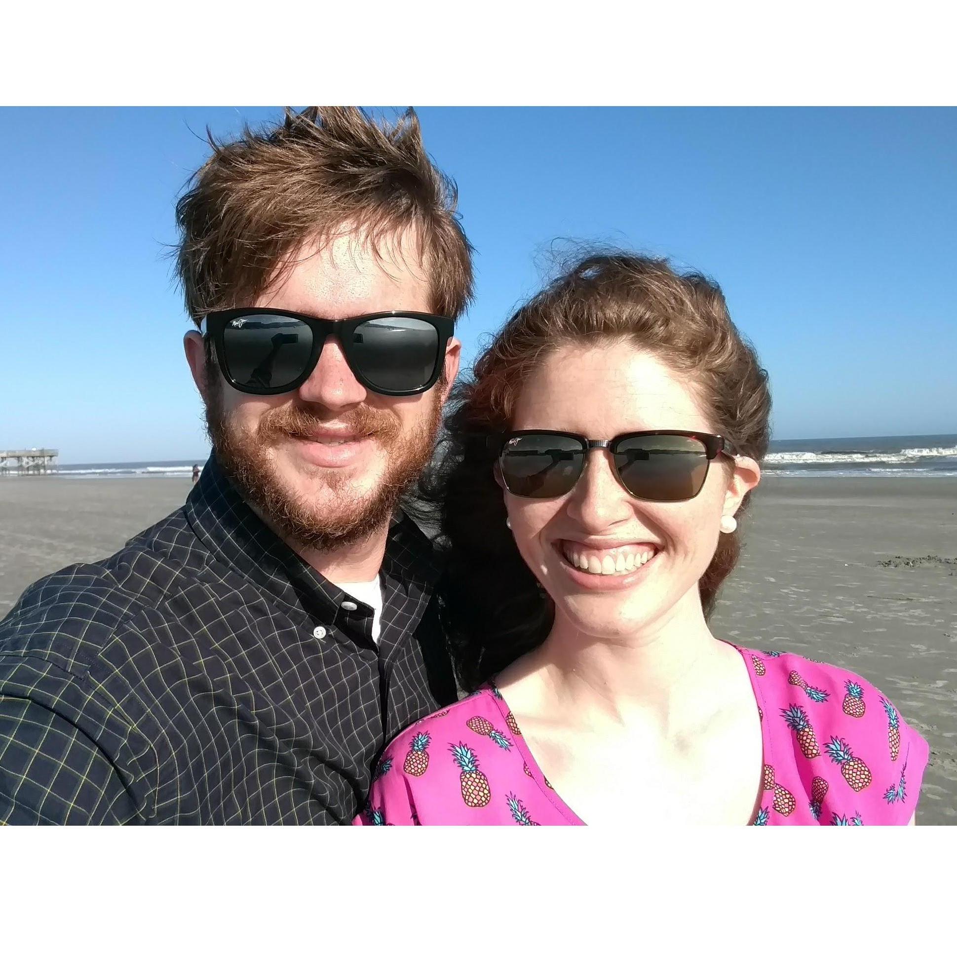 Probably our favorite picture together - Charleston April 2017, and the best part no one knows I have blue tennis shoes on :)