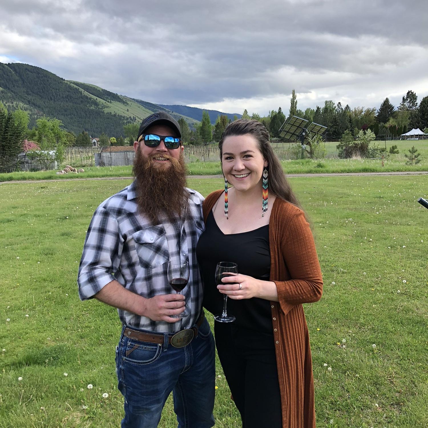 Ten Spoon Winery, Missoula, MT - Celebrating Hillary’s 30th birthday