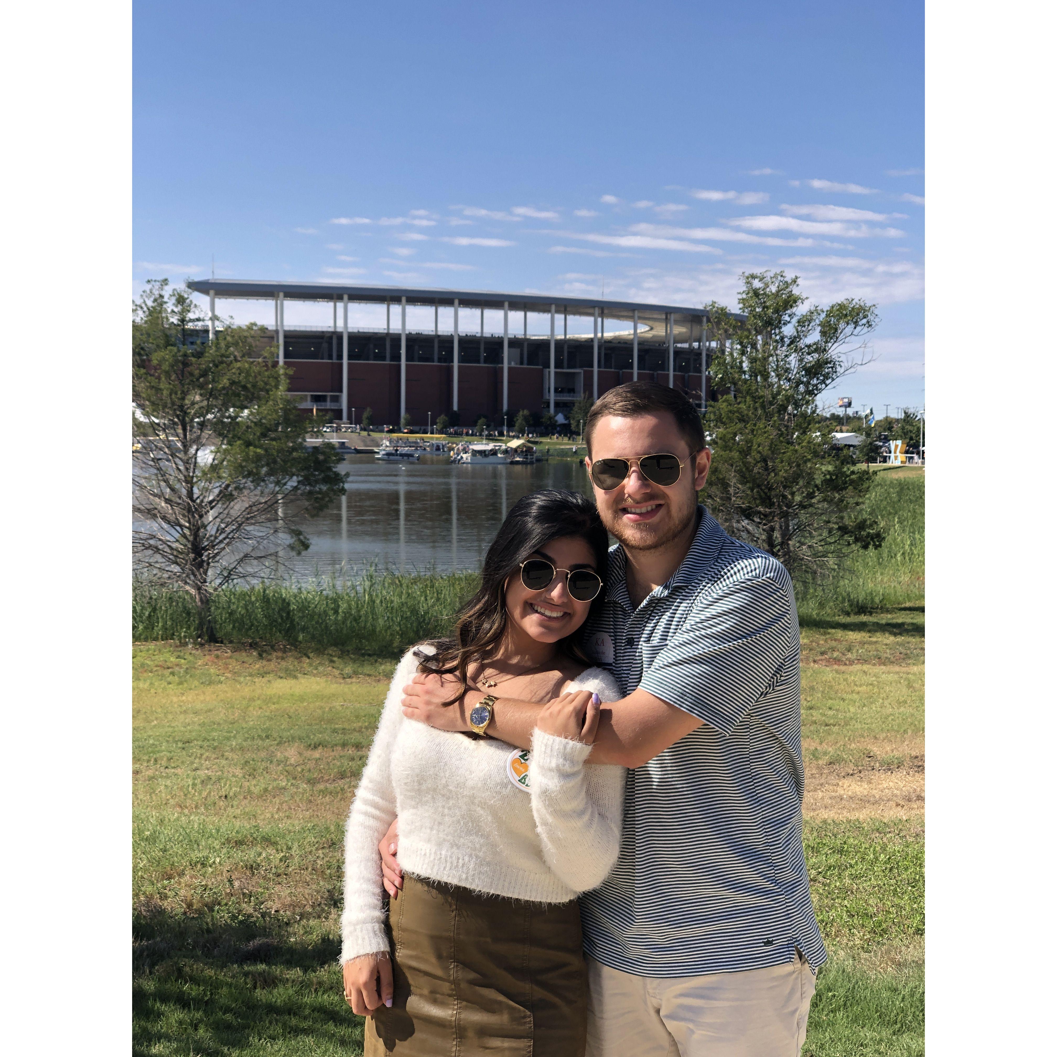 Our last Baylor football game as students!