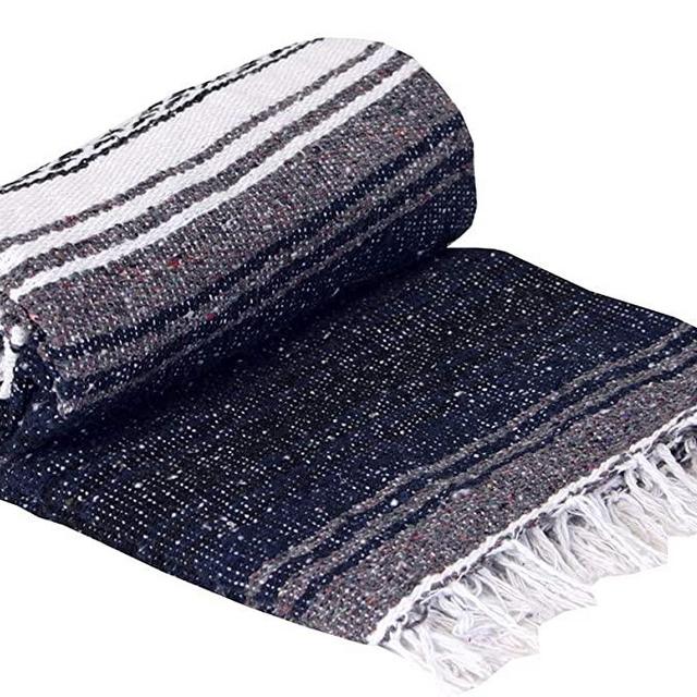 Canyon Creek Authentic Mexican Yoga Falsa Blanket (Dark Blue)