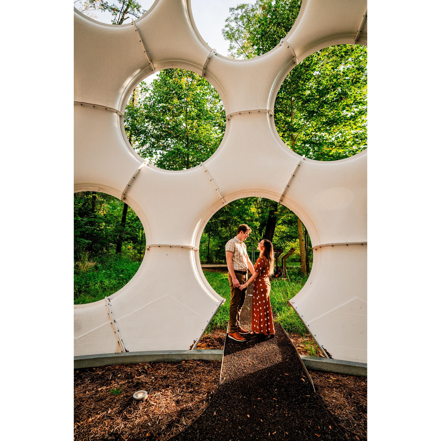 Art we are standing in: 
R. Buckminster Fuller - Fly's Eye Dome