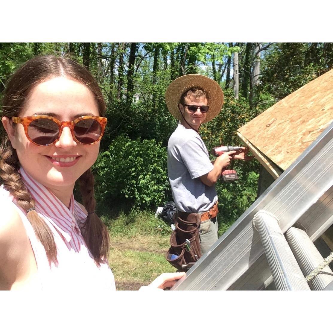 Full Guard Roofing at work - a family affair.