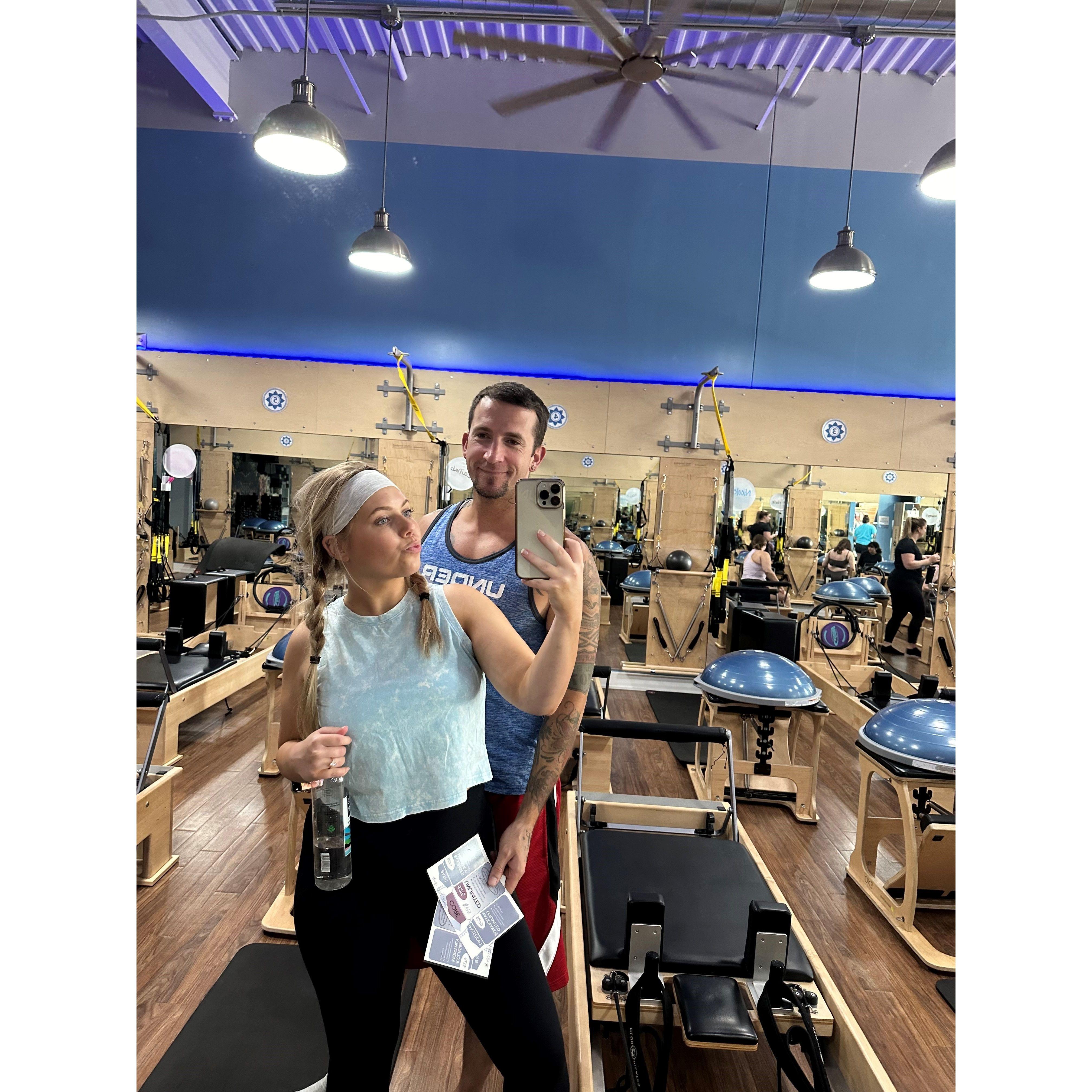 first pilates class