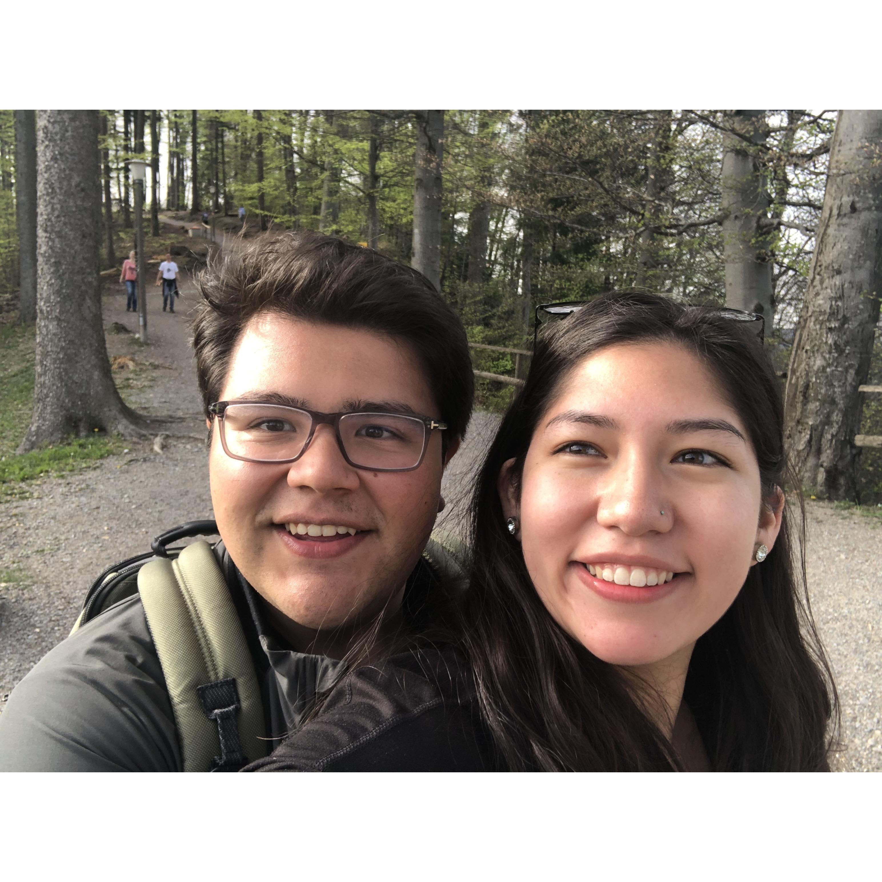 Made it to the top in of the mountain in Switzerland!