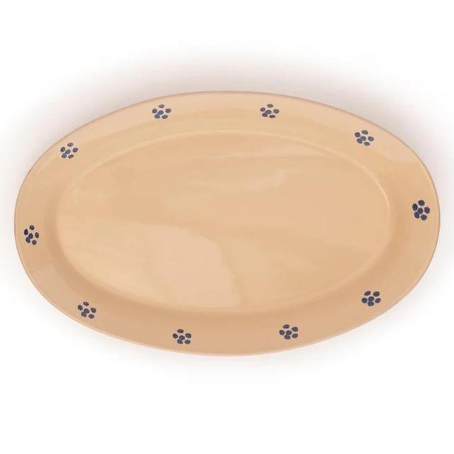 Fiore Serving Platter in Cream