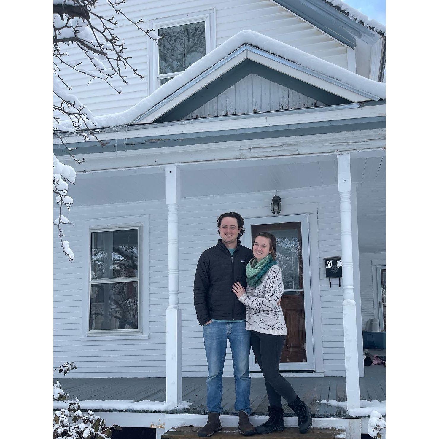 Welcome Home! We moved in right before the first BIG snowstorm of the year