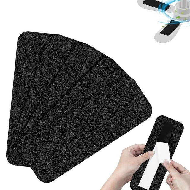 WERPEKA 5 Pack Ceiling Fan Filters for Blades, Activated Coconut Carbon Fan Filter for Ceiling Fan, Easy-Stick Universal Air Filter for Common Household Contaminants