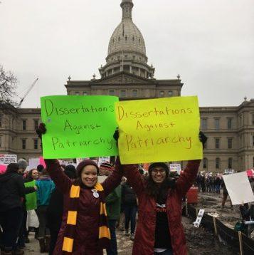 Dr. Dani Chiaramonte, we met during a 60hr training to be rape victim advocates in 2012, started PhD programs in Michigan, and stayed friends- going to Broadway shows, protests, and film festivals