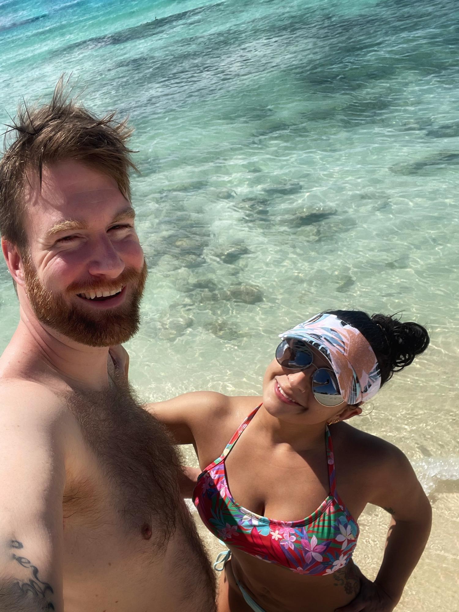 We saw 5 🐢 snorkeling 🤿 in Arashi Beach 🏖 in Aruba!