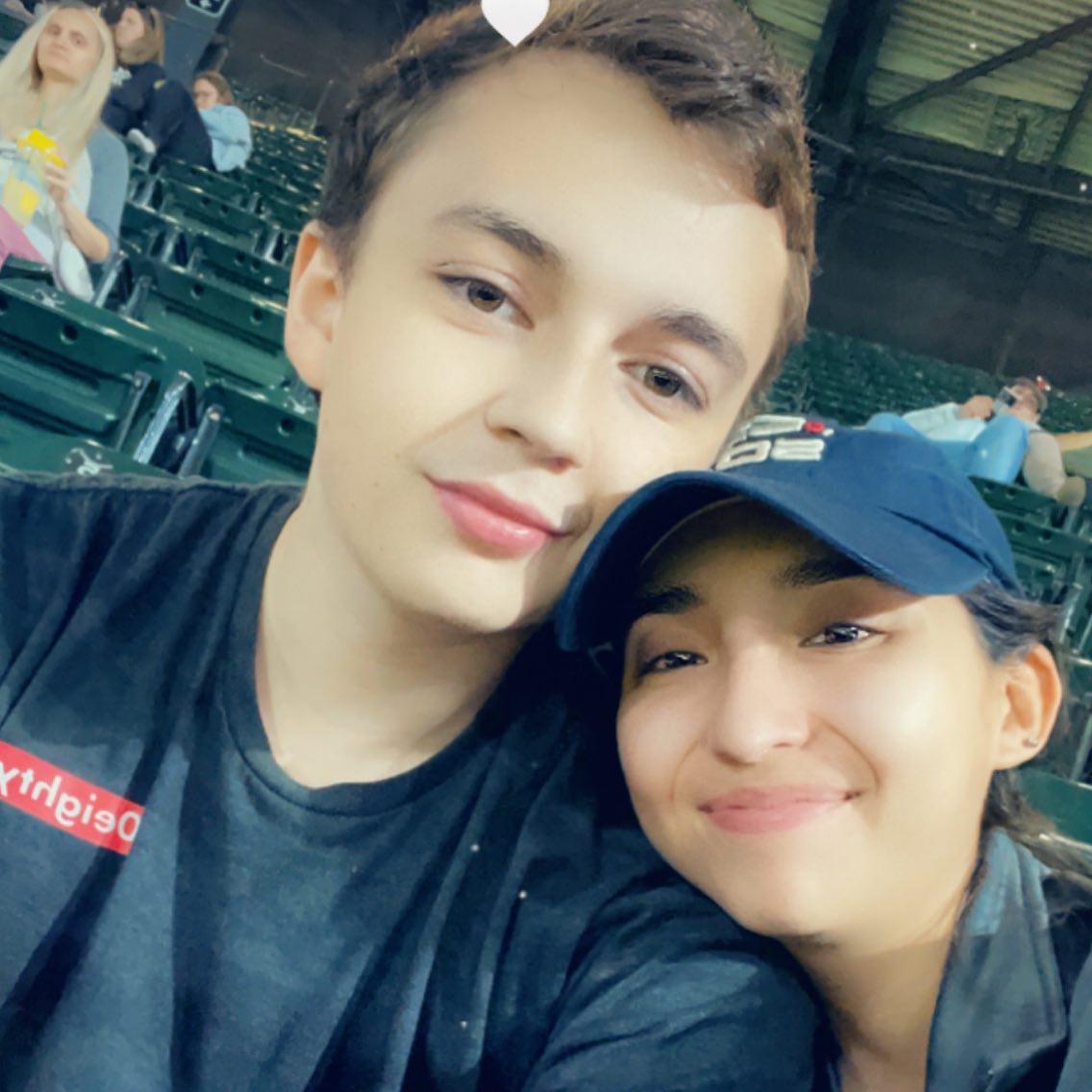 Our first White Sox game. Chris is a Cubs fan SMH