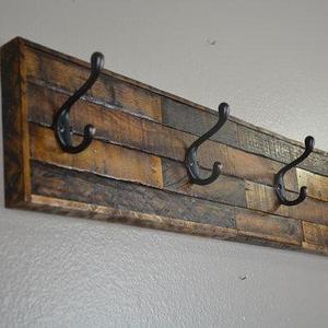 48" Barnwood Entryway Hooks