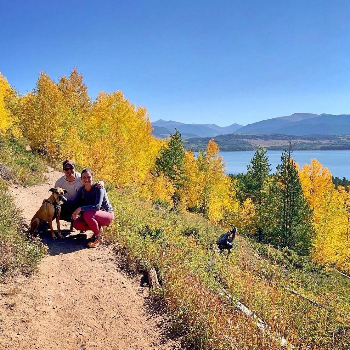 Autumn hike among the Aspen trees by Lake Dillon!