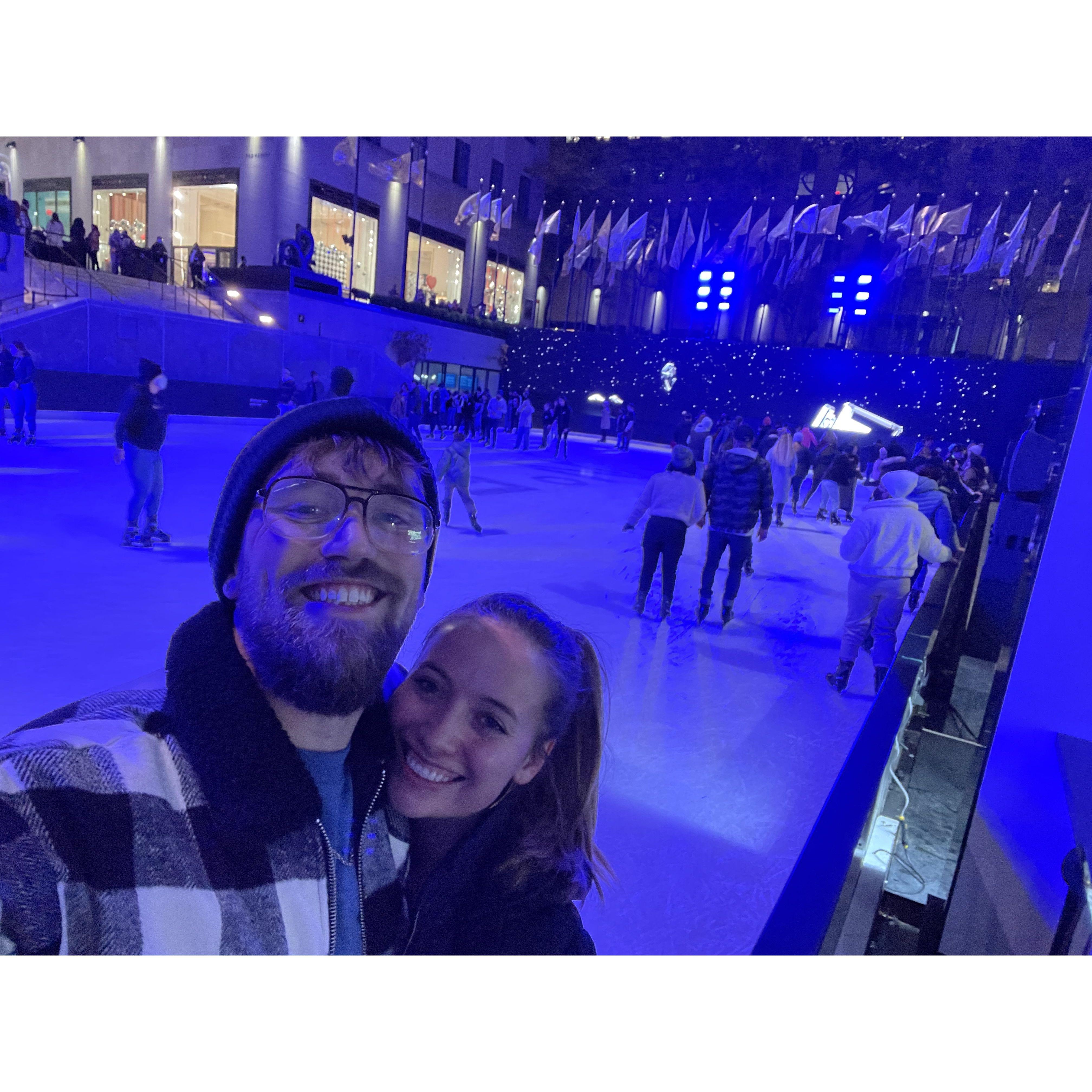 November 7, 2021 - Ice Skating at Rockefeller Center