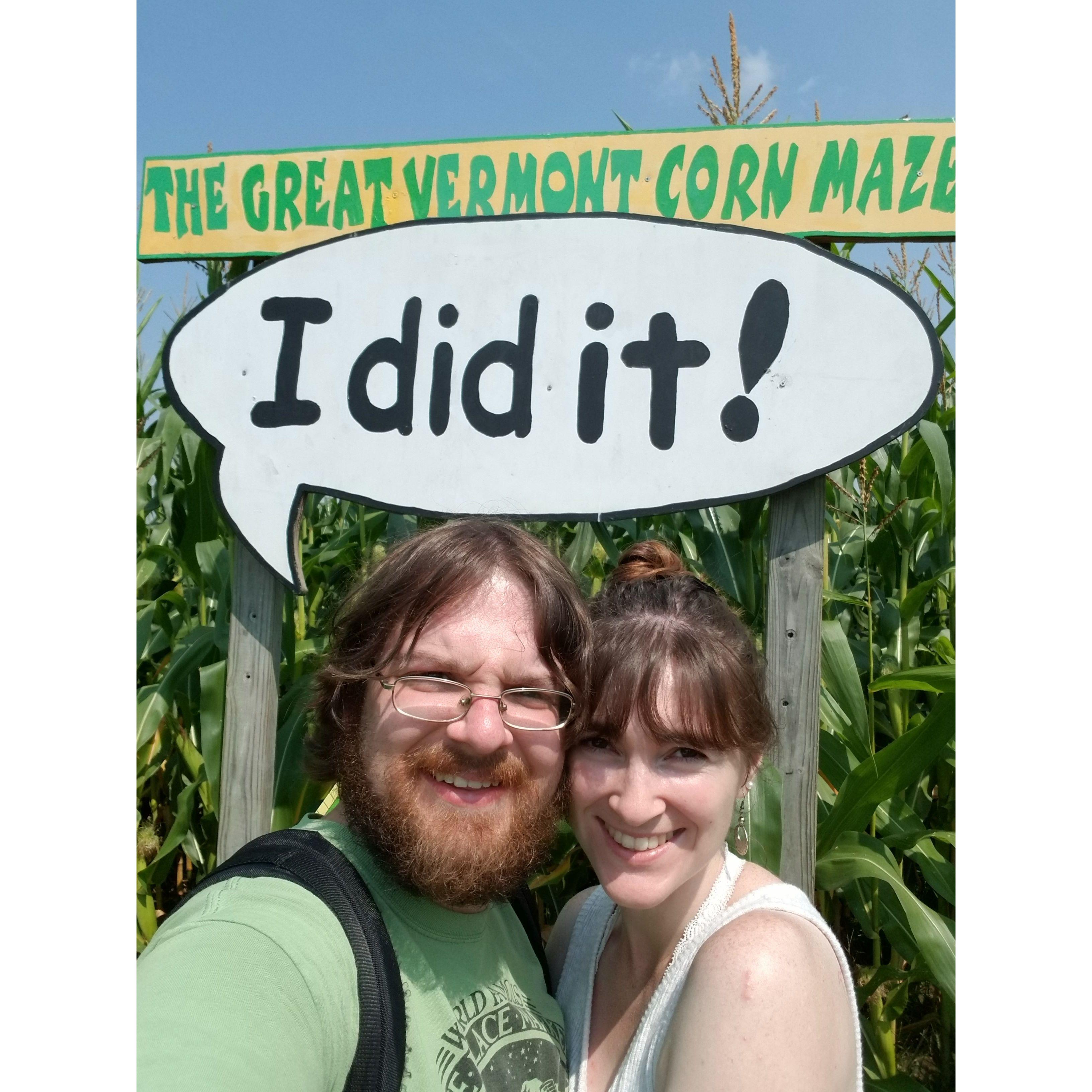Great VT Corn Maze, August 2021