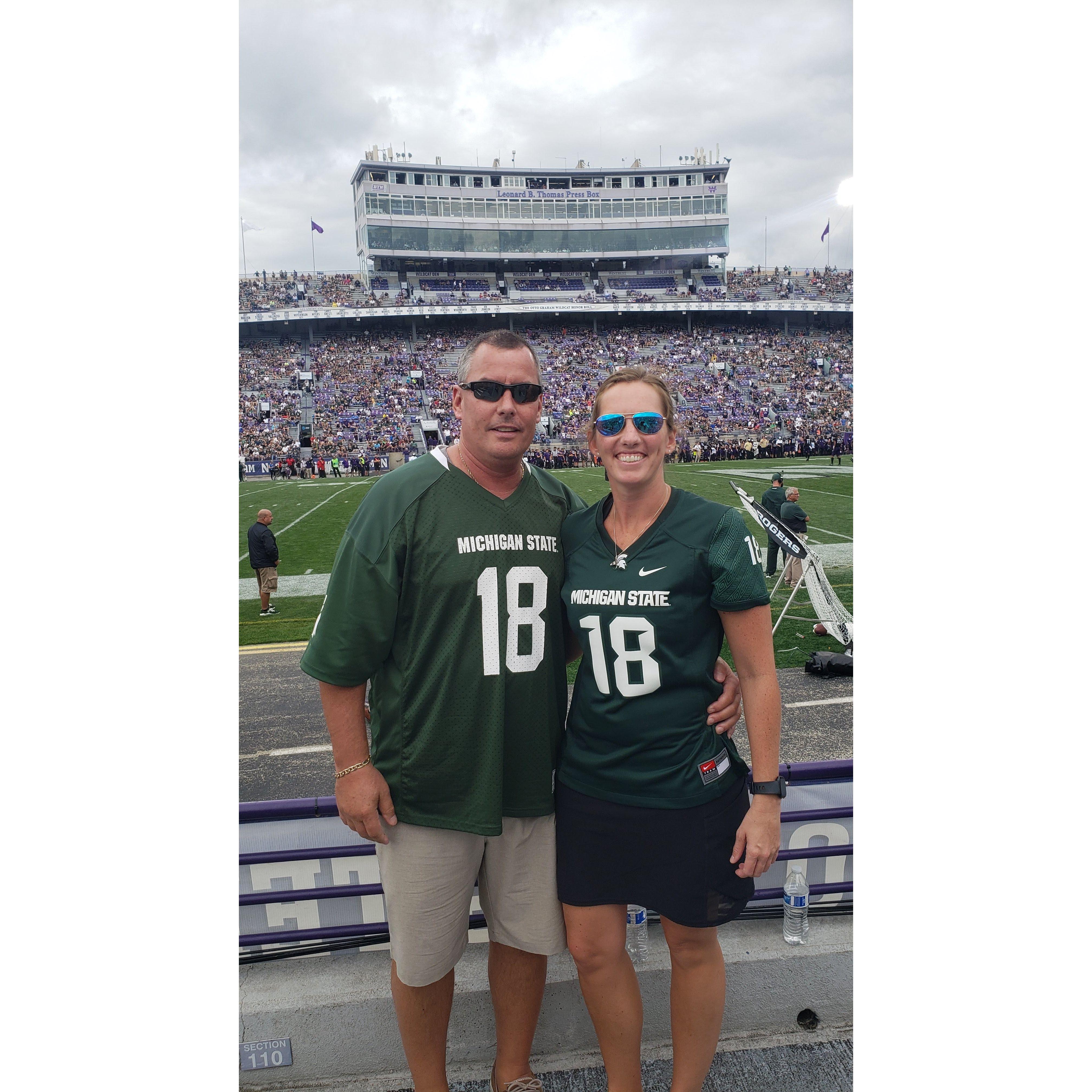 Our love for the Spartans is mutual, GO GREEN!