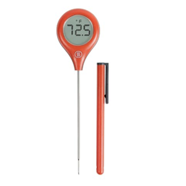ThermoWorks ThermoPop 2 — Best Value Instant Read Thermometer - Cayenne Pepper Red