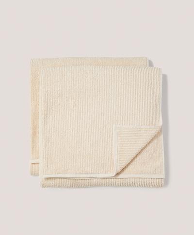 Home Spa Rib Bath Sheet Set-Cotton Color