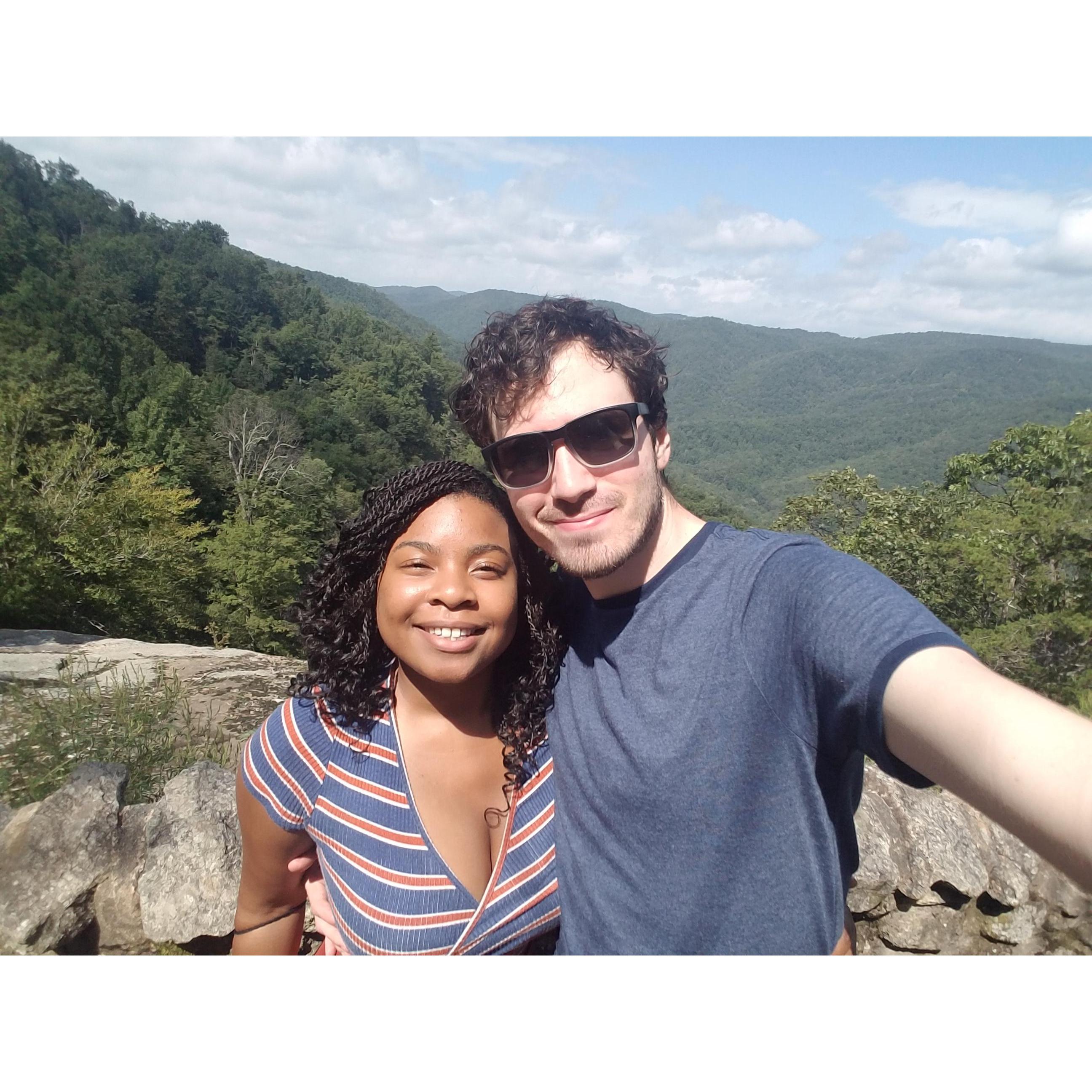 The top of the Crabtree falls. We earned this photo!