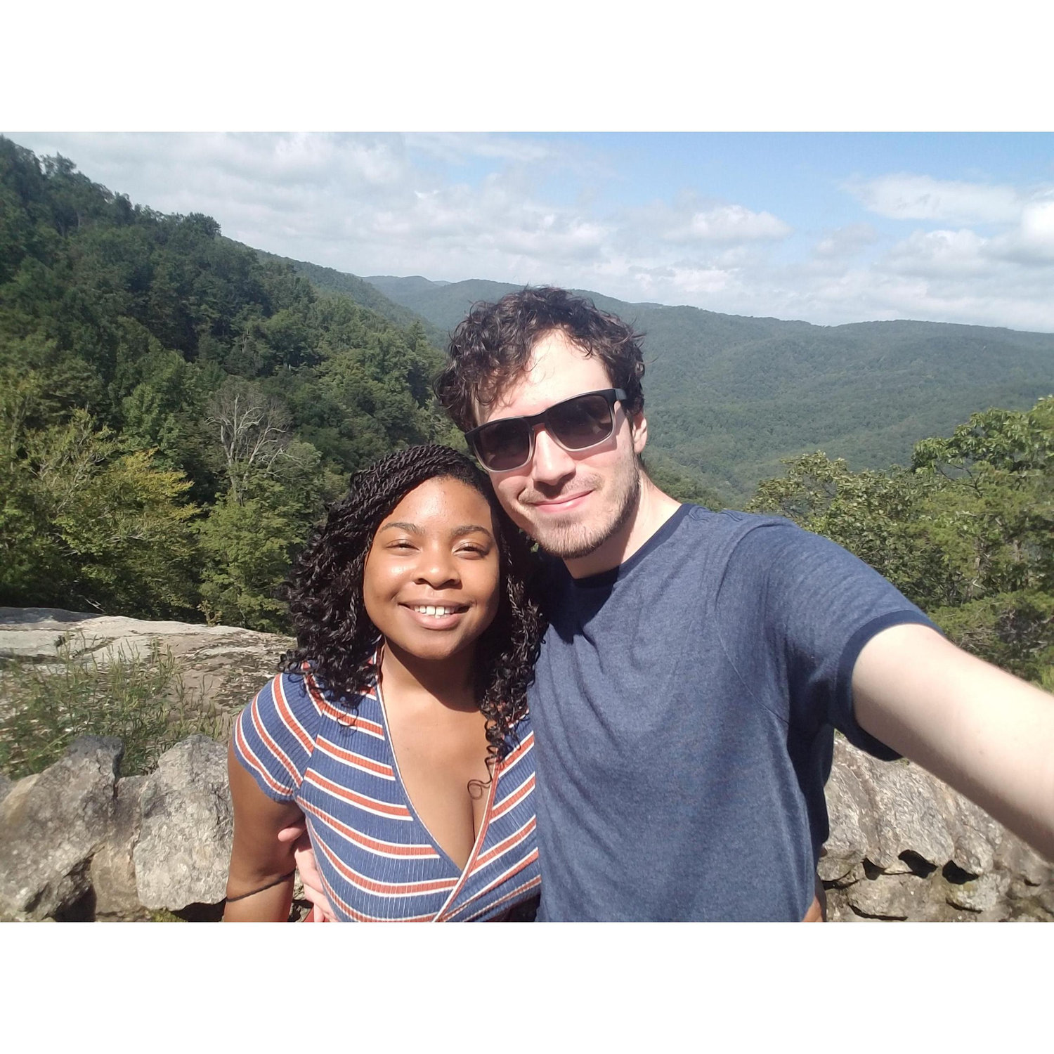 The top of the Crabtree falls. We earned this photo!