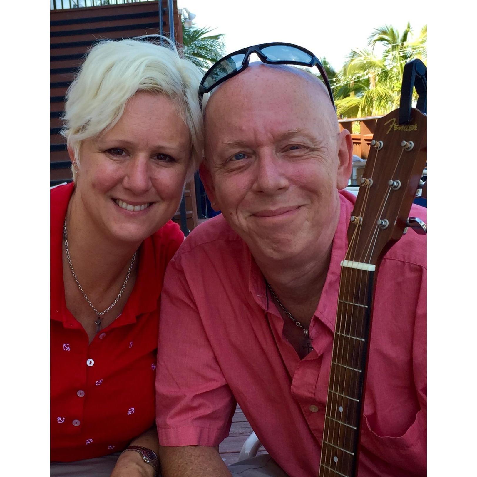 Ocean City- August 2015- Greg has guitar in tow-Jennifer's first trip to OC!